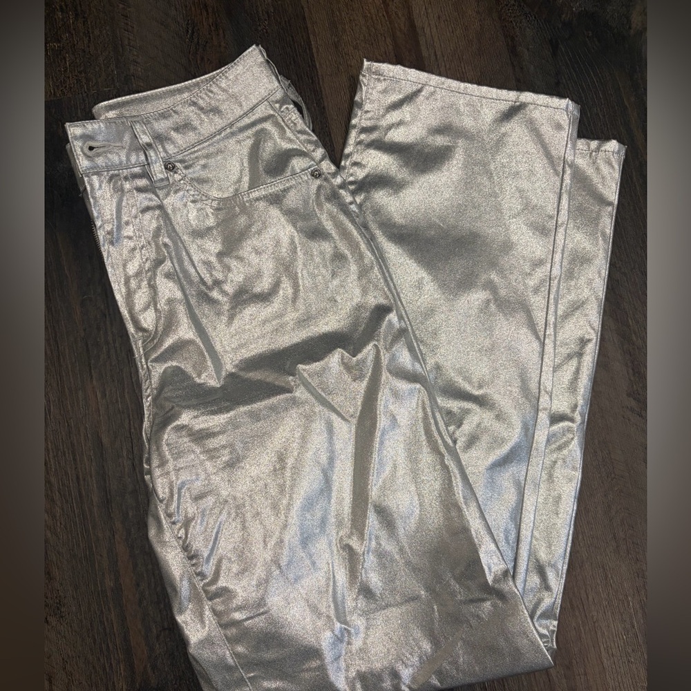 Silver Straight Leg Jeans